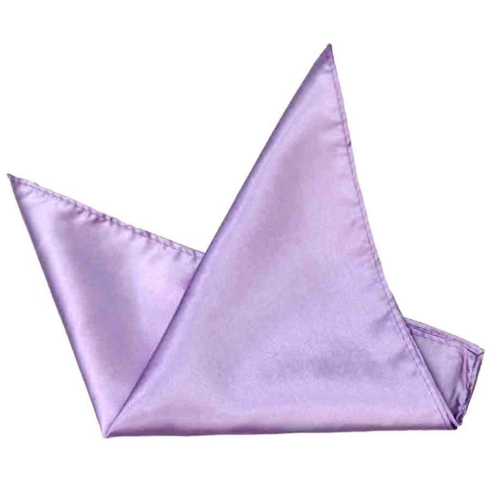 Eksel Pocket Square Lavender Silk Blend Men's
